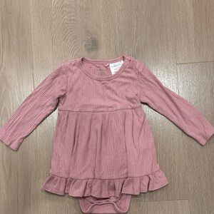 Pink Long Sleeve Baby Dress